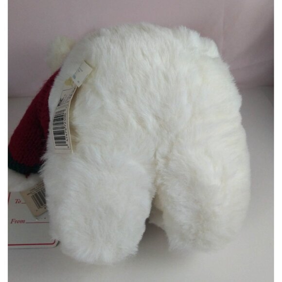 1997 K-Mart Collectible Bears Teddy Bear Sweater With Toy Sack 17" Plush W/ Tag - Picture 7 of 12
